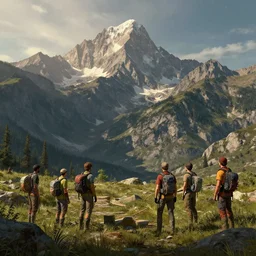 photo the last us part 2 mountainous : 5 4 k rtx hdr volume light concept studio matte painting environment digital illustration fanart artstation by eytan zana and balazs agoston, jad saber, aaron limonick, pablo dominguez and florent lebrun and robby johnson