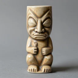 a tiki mug in the shape of noam chomsky