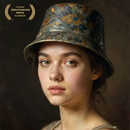a human with a bucket head