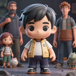 patton oswalt nendoroid, by tom bagshaw, pixar and ilya kuvshinov, rtx rendering, octane render 1 2 8 k, maya, extreme high intricate details by wlop, digital anime art by ross tran, medium shot, composition by sana takeda, dramatic lighting by greg rutkowski