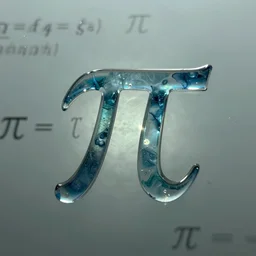 random artist, random detail, abstract, pi, equation, glass,