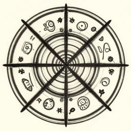 wheel of time, mandala by basquiat