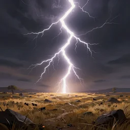 a wall made of lightning in the middle of an open battlefield, trending on artstation, cgsociety, 8 k, cinematic, unreal engine, octane render, illustration digital painting, sharp focus, art by wlop and greg rutkowski, rule of thirds, golden ratio, ambient lighting