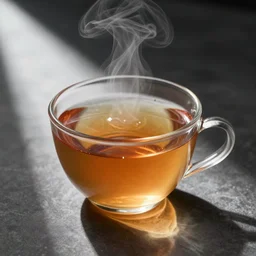 a cup of boiling tea