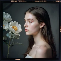 kodak portra 4 0 0, wetplate, photo of a surreal artsy dream scene,, girl, ultra - realistic face, expressive eyes, weird fashion, grotesque, extravagant dress, carneval, animal, wtf, photographed by paolo roversi style