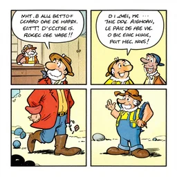 a vignette from a comic of Mortadelo y Filemon