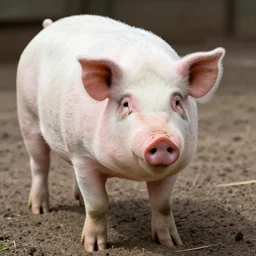 A 100 years old pig