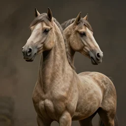 a mythic creature with body of a horse and torso of a man where the head and neck should be
