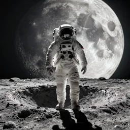 an astronaut walks on the rim of a crater on the moon, cinematic, dramatic lighting, intricate artwork by eddie mendoza and ross tran. Trending on artstation. 8k