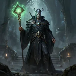 male necromancer, heroforge