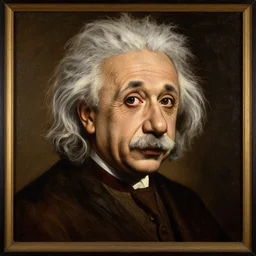 A renaissance painting of Albert Einstein