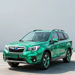 a 2 0 1 5 subaru forrester made entirely out of a giant emerald