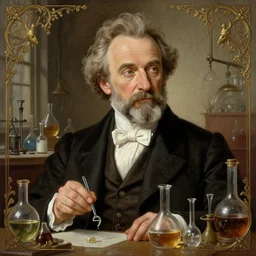 an ultradetailed portrait of robin williams dressed as louis pastuer, science experiments in a workshop, d & d, fantasy, intricate, elegant, highly detailed, digital painting, matte, sharp focus, illustration, art by john collier and albert aublet and krenz cushart and artem demura and alphonse mucha