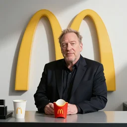 photo of harvey weinstein as mcdonalds employee