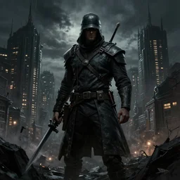 hunter ing dark world city art