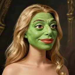 a pepe looking like a hot woman