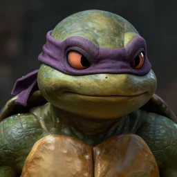 a lizard as a ninja turtle, concept art, detailed face, fantasy, highly detailed, cinematic lighting, digital art painting by greg rutkowski