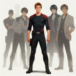 distant full body shot, aaron taylor johnson as quicksilver, style digital painting, concept art, smooth, sharp focus, illustration by artgerm, yoshitaka amano, krenz cushart, shinji aramaki