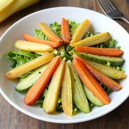 a coleslau salad with different colored carrots