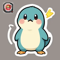 cute miss mascot sharpedo sharpedo sharpedo pokemon sticker art, cronobreaker, beeple game icon