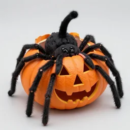 spider that transforms into pumpkin packaging