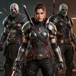 random actress in gears of war destiny 2 overwatch witcher 3 god of war tomb raider cyberpunk 2 0 7 7 doom, highly detailed, extremely high quality, hd, 4 k, professional photographer, 4 0 mp, lifelike, top - rated, award winning, realistic, detailed lighting, detailed shadows, sharp, edited, corrected, trending