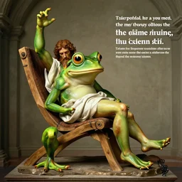 pepe the frog as lazarus, raising of lazarus, style of michaelangelo, biblical reference