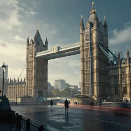 london in the year 3 0 2 2, fantastic sci - fi, nadav kander, trending on artstation