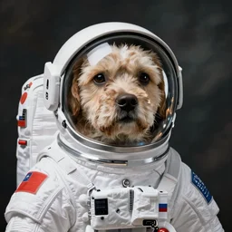 astronaut dog, HD photography