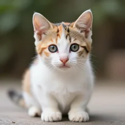 a Rainbow kitten, ultra realistic, 8K