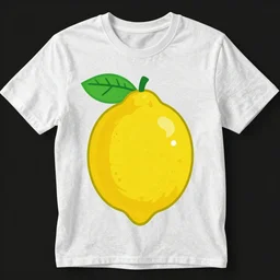 t shirt design with a lemon