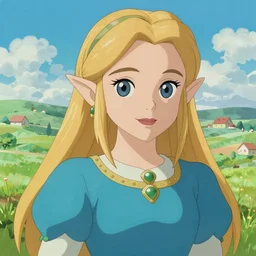 greg manchess portrait of zelda as disney character, triforce, perfect face, matte painting, bold shapes, hard edges, by huang guangjian, gil elvgren, sachin teng. in a beautiful landscape full of emotions, cgsociety masterpiece!!!, artstation trending, by rossdraws, ghibli, kimi no na wa, greg rutkowski, simon stalberg, greg manchess