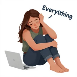 i'm tired of everything, personal, digital art, artstation