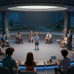 little ai copies of everyone living out their little lives on a serene holodeck world, cheap simulation, low quality graphics, flat lighting and no shadows