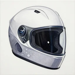 “a futuristic helmet, oil dotwork on canvas by James Jean”