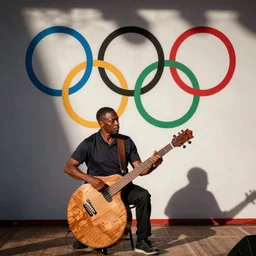 Davie504 playing bass in the olympics