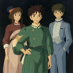 space, in the style of studio ghibli, j. c. leyendecker, greg rutkowski, artgerm
