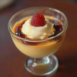 a close up of a dessert in a glass, a tilt shift photo by fernando amorsolo, trending on pinterest, lyco art, rich color palette, shallow depth of field