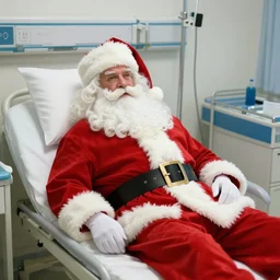 santa clause in the hospital, critical condition, tiktok challenge