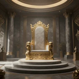 a spiritual matte painting by feng zhu of a contemporary throne room, unreal engine, ue5, concept art, wide angle, 4k hd wallpaper