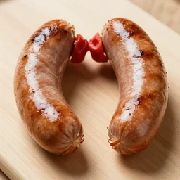 award winning photo of sausage in two flaps of roast beef