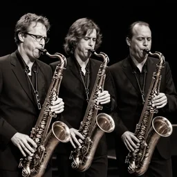 the ruth bernhard trio on tenor saxophone