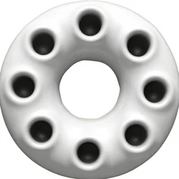 donut with 8 holes. fractal, black holes