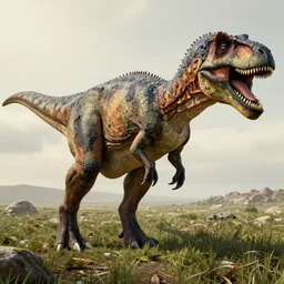 dinosaur suffering from bad dandruff