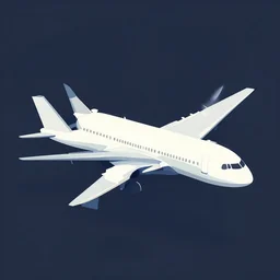 airplane whole illustration vector digital art trending on artstation w 6 4 0