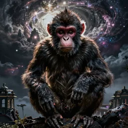 A horrific cosmic horror of a monkey