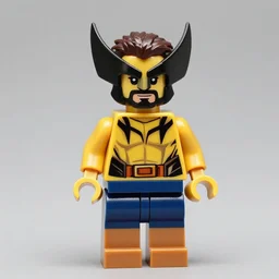 hugh jackman as wolverine as a lego figurine