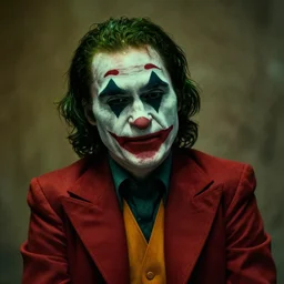joker as here's johnny scene from the shining.