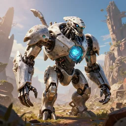 shellsnapper machine mecanical creature robot of horizon forbidden west horizon zero dawn bioluminiscence global illumination ray tracing hdr fanart arstation by ian pesty and alena aenami artworks in 4 k