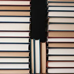 One side is full of books
